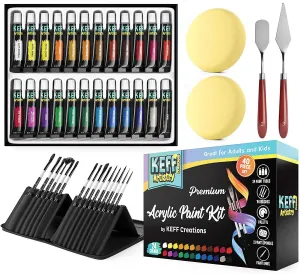 Artist Acrylic Paint Brush Bundle