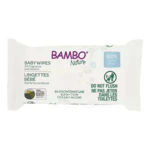 Bambo Nature Organic Baby Wipes: 99% Water (Pack of 12, 64 ct. Each)