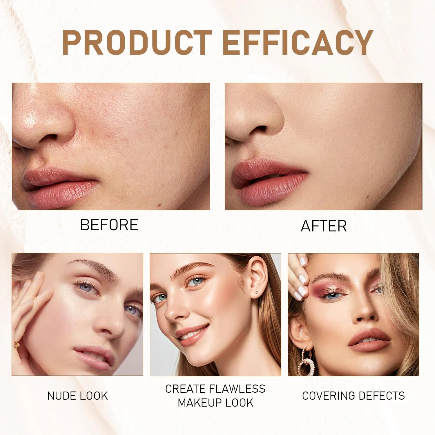 BB Blur Tinted Moisturizer SPF 30, BB Cream Tinted Moisturizer with Broad Spectrum SPF, Full Coverage Light-Medium Skin Color Hydrating & Smoothing (Natural, 1pc)