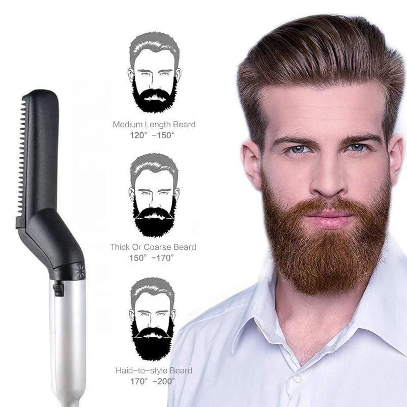 BeardoMen™ Beard Straightener Heated Hair Comb