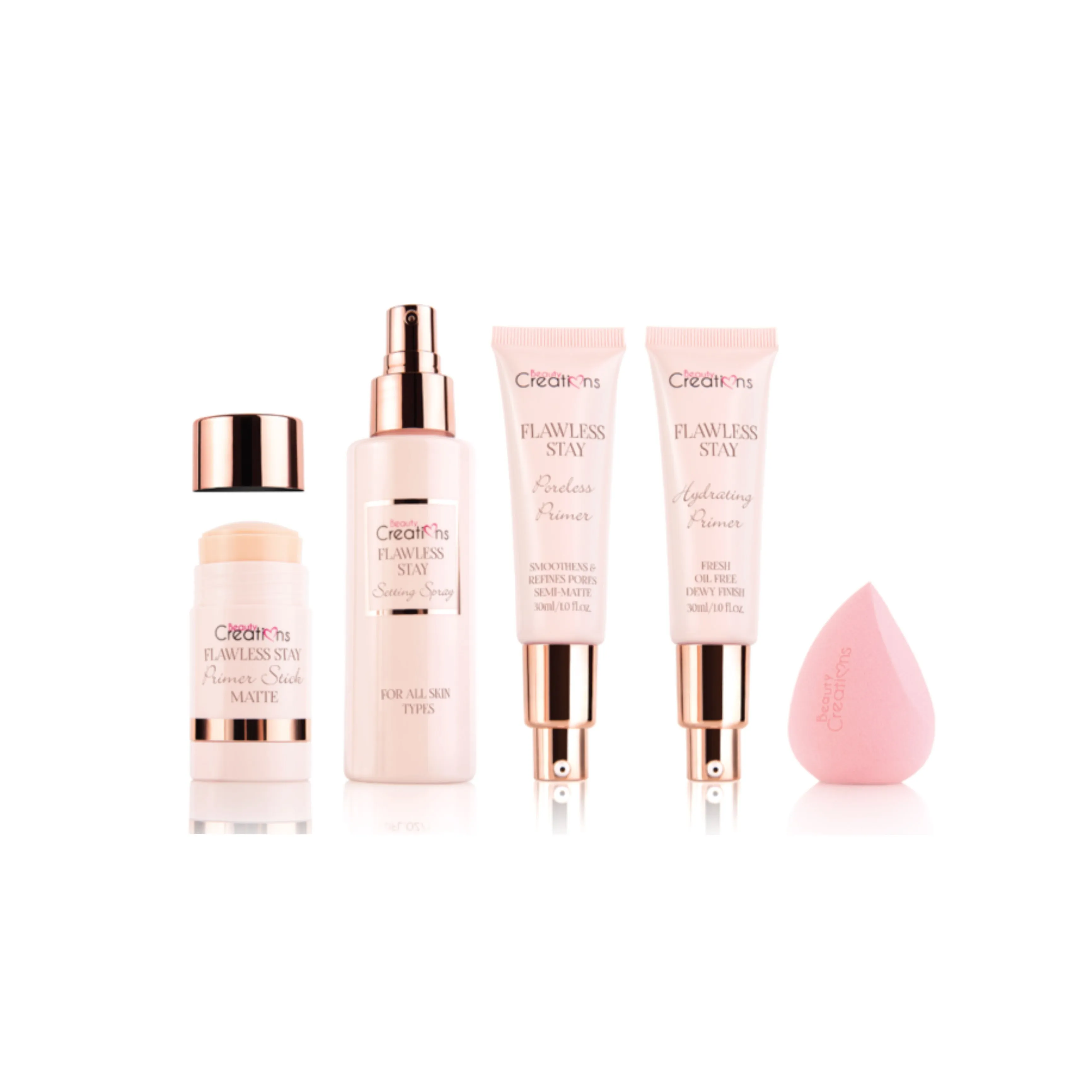 BEAUTY CREATIONS Flawless Stay Prep, Set & Go! Kit مجموعة اساسيات المكياج