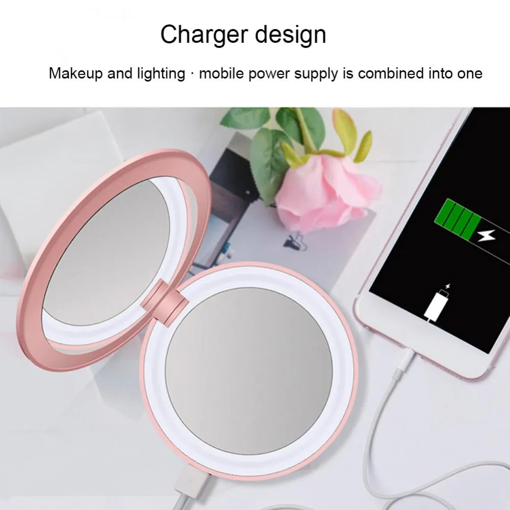 Beauty Portable Mini LED Light Tri-fold Illuminating Folding