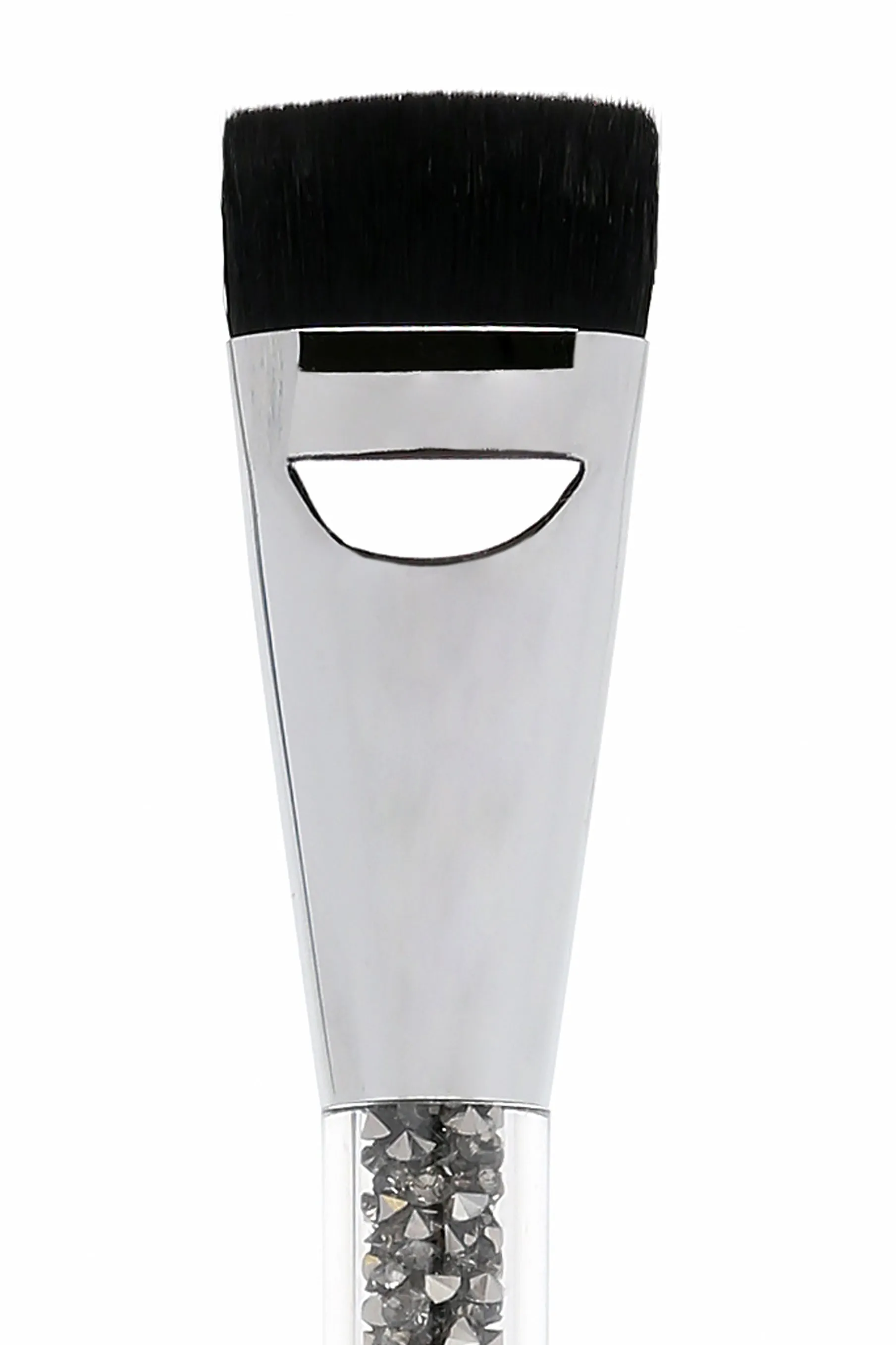 Bebella Cosmetics Flat Contour Bling Brush - Gunmetal
