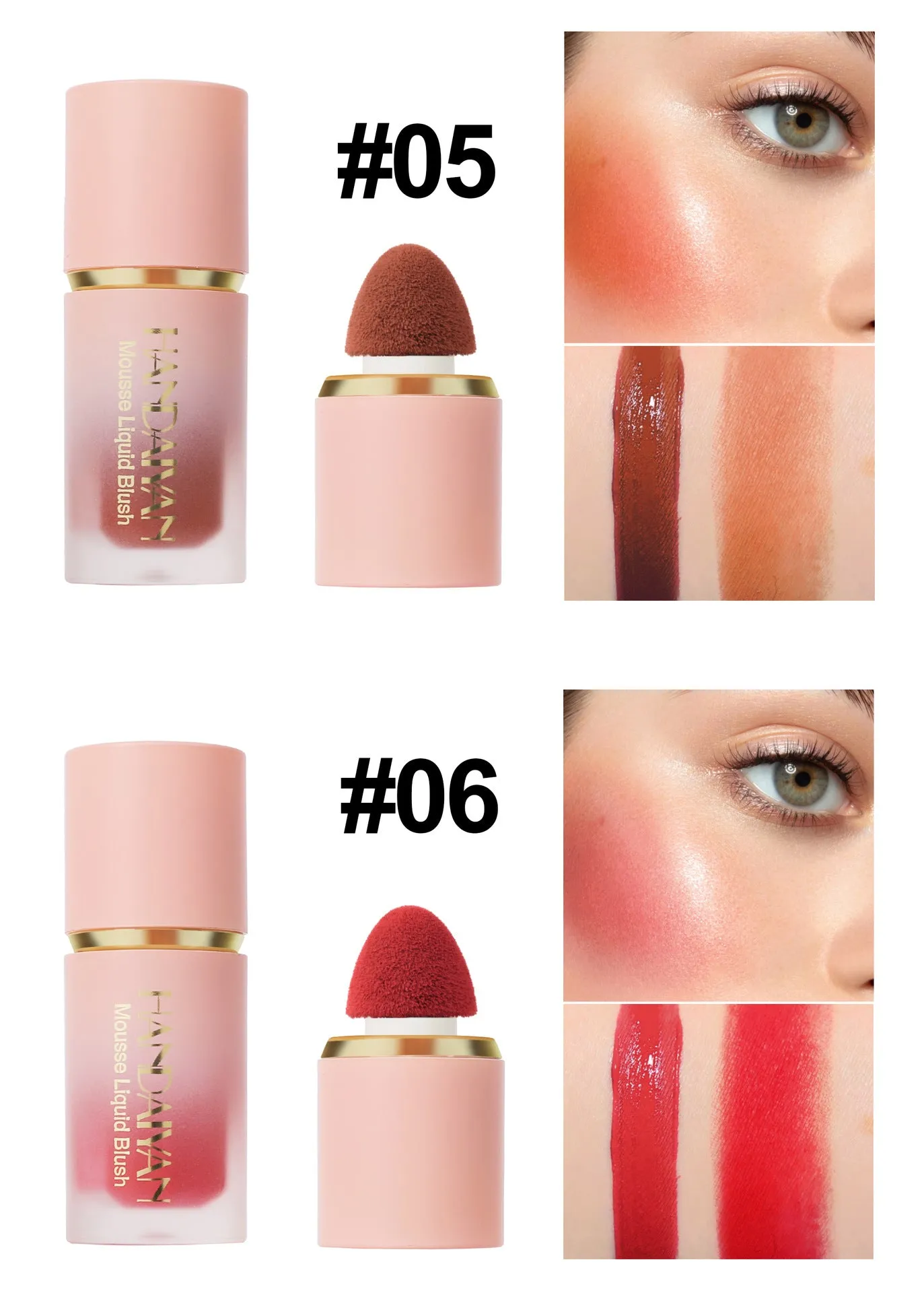 Best-Selling Natural Contour Matte Liquid Blush for Easy Application