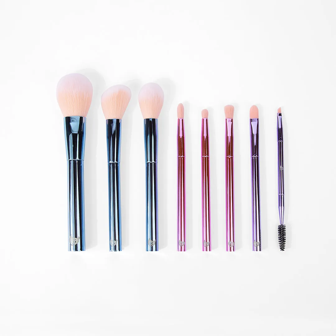 BH The Total Package - 8 Piece Face & Eye Brush Set with Wrap