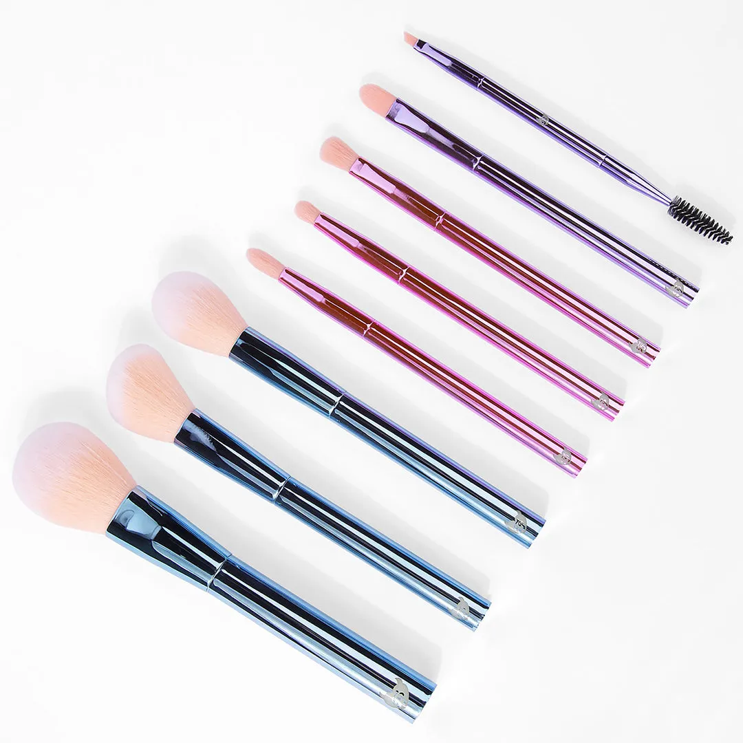 BH The Total Package - 8 Piece Face & Eye Brush Set with Wrap