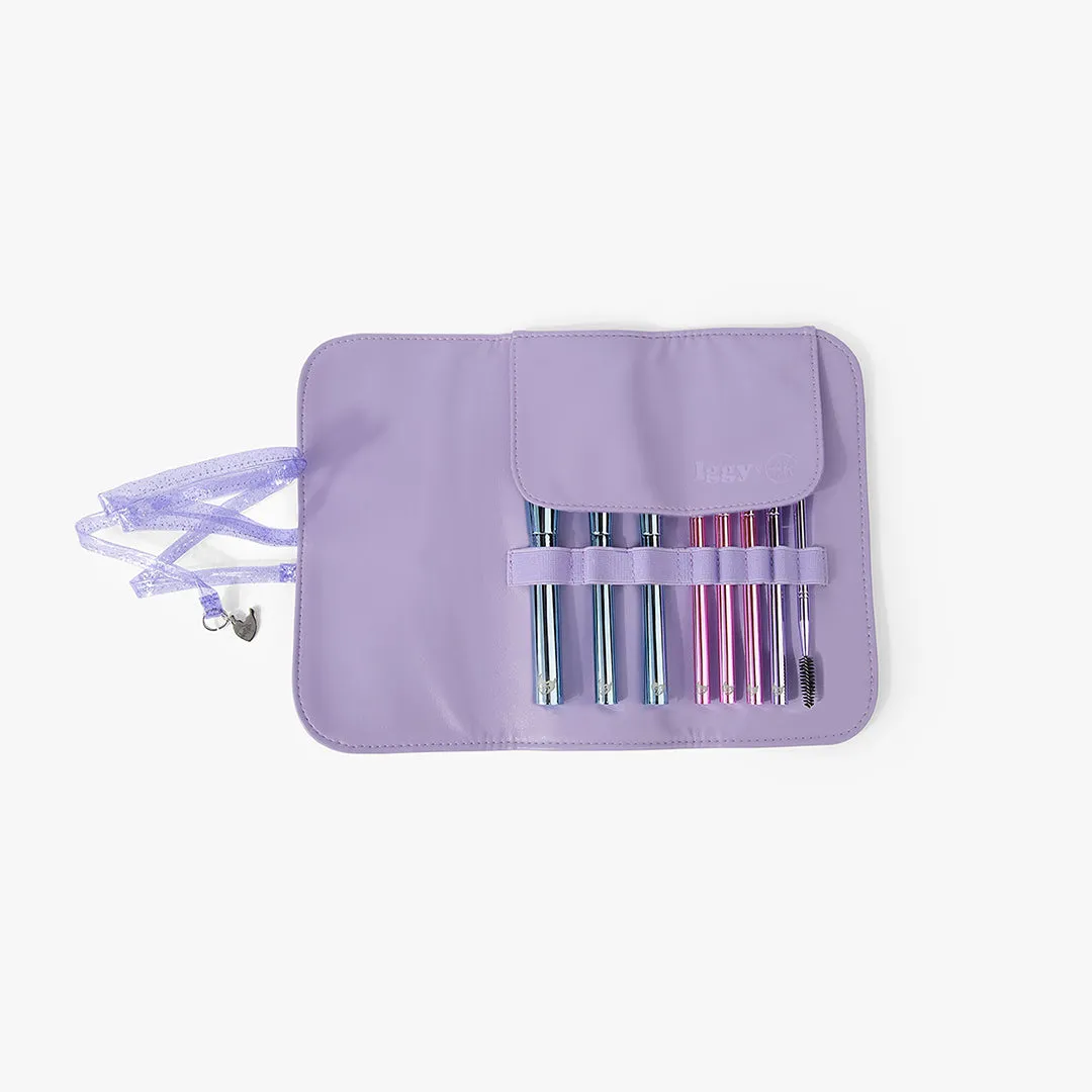 BH The Total Package - 8 Piece Face & Eye Brush Set with Wrap