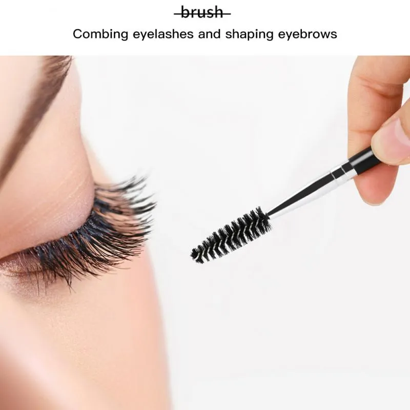 Black Eyebrow Trimming Scissors Stainless Steel Tweezers Eyebrow Scraping Eyebrow Comb Razor Eyebrow Clip Makeup Tools