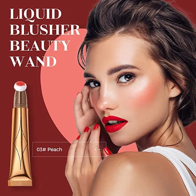 Blush Dreams Contour Beauty Wand, Liquid Face Concealer Contouring Stick with Cushion Applicator, Long Lasting Smooth Natural Matte Finish, Lightweight Blendable Super Silky Cream Contour Stick (Rose Gold Highlighter (H2))