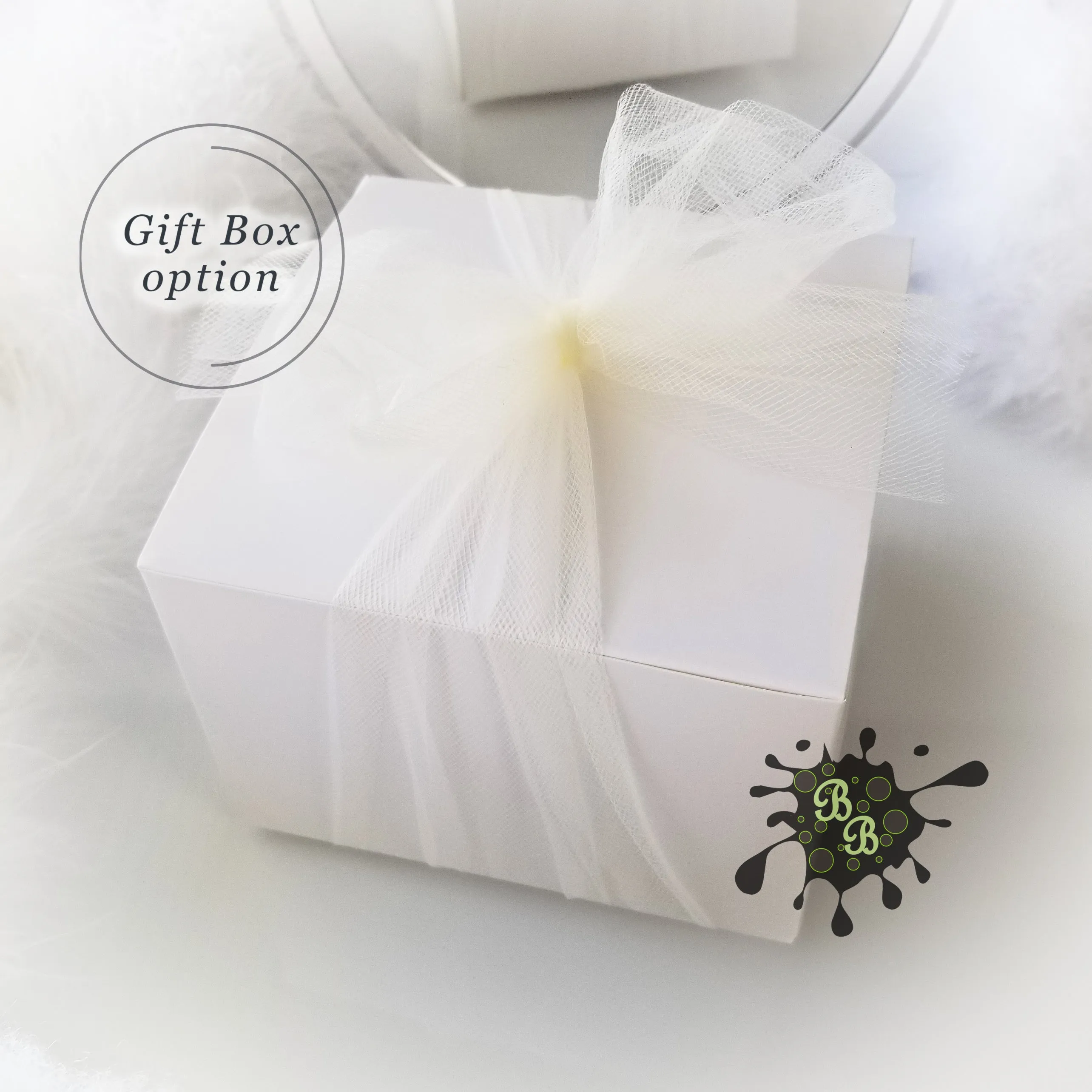 Body Powder Puff - frosted beige, 5 inch