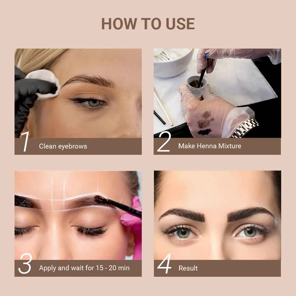 Brow Henna Regular Kit - Burgundy