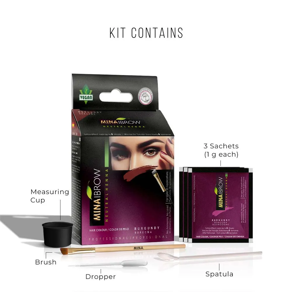 Brow Henna Regular Kit - Burgundy