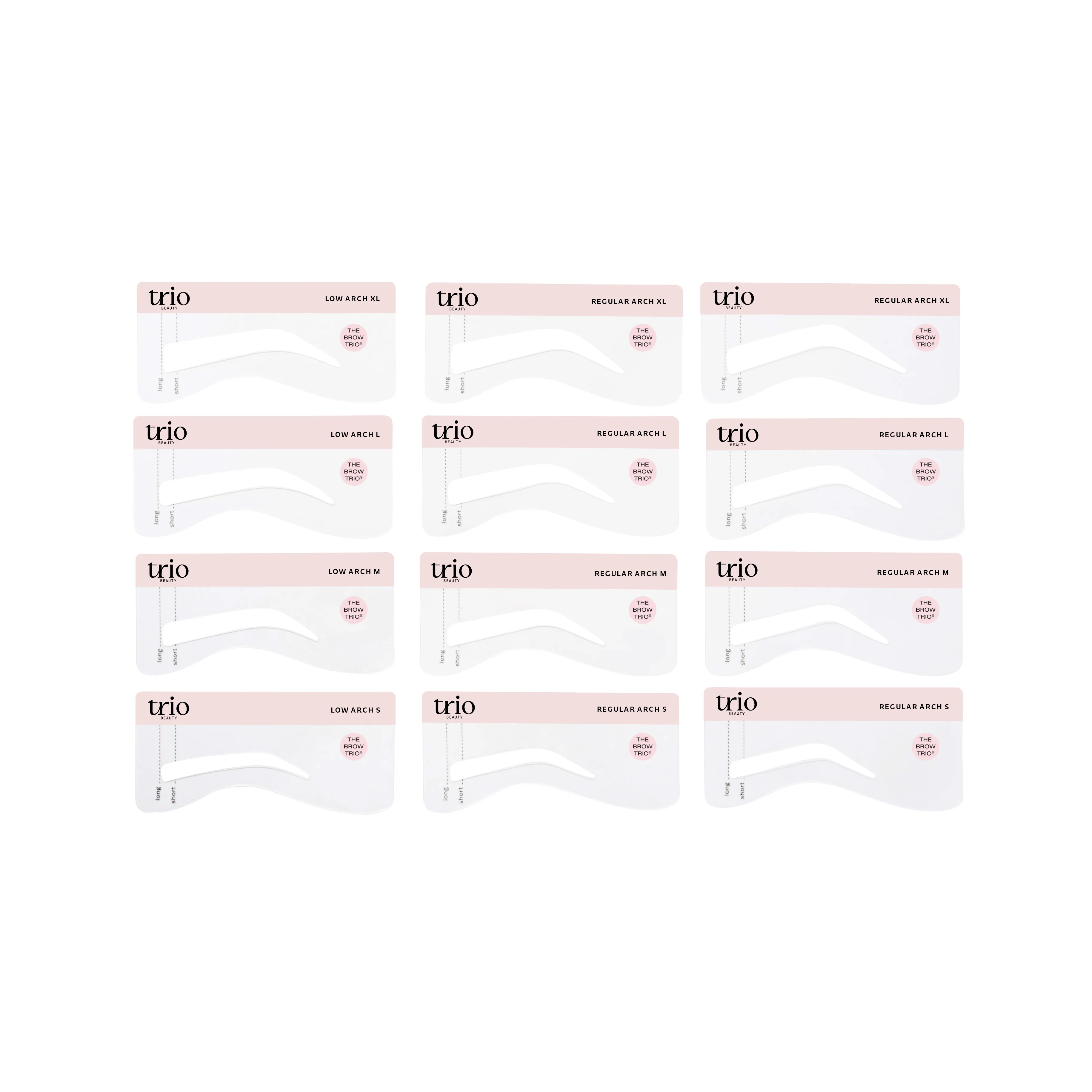 Brow Trio Replacement Eyebrow Stencils (4 Pack)