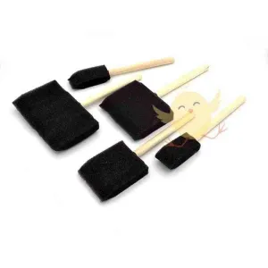 BRUSH Foam Wooden 5Pcs