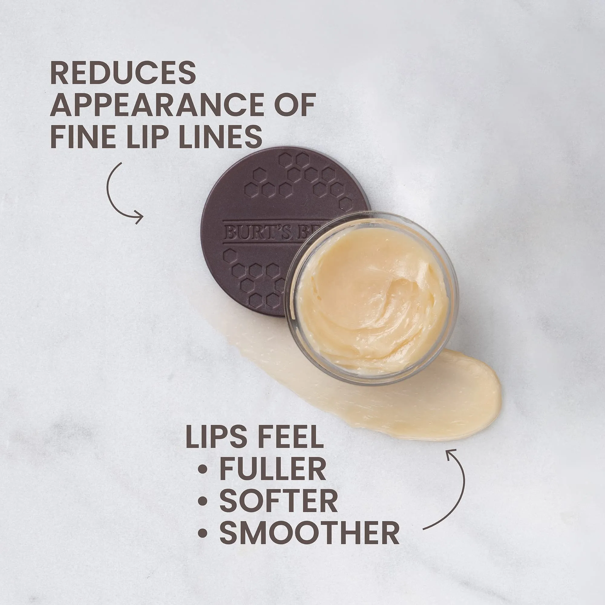 Burt's Bees Overnight Intensive Lip Treatment For Dry, Chapped and Cracked Lips, Ultra-Conditioning Lip Care, 100% Natural 7.08g