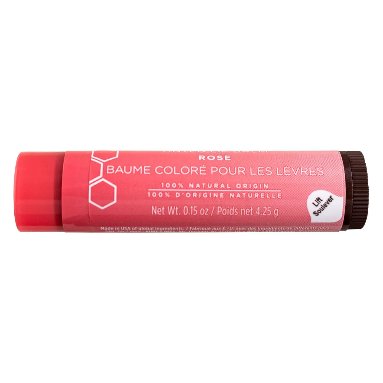 Burt's Bees Tinted Lip Balm, Rose, 0.15 Ounce (Pack of 4)