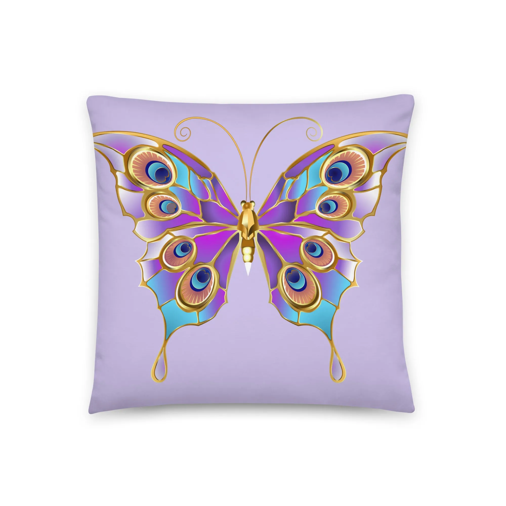 Butterfly design purple cushion cover, lioness-love