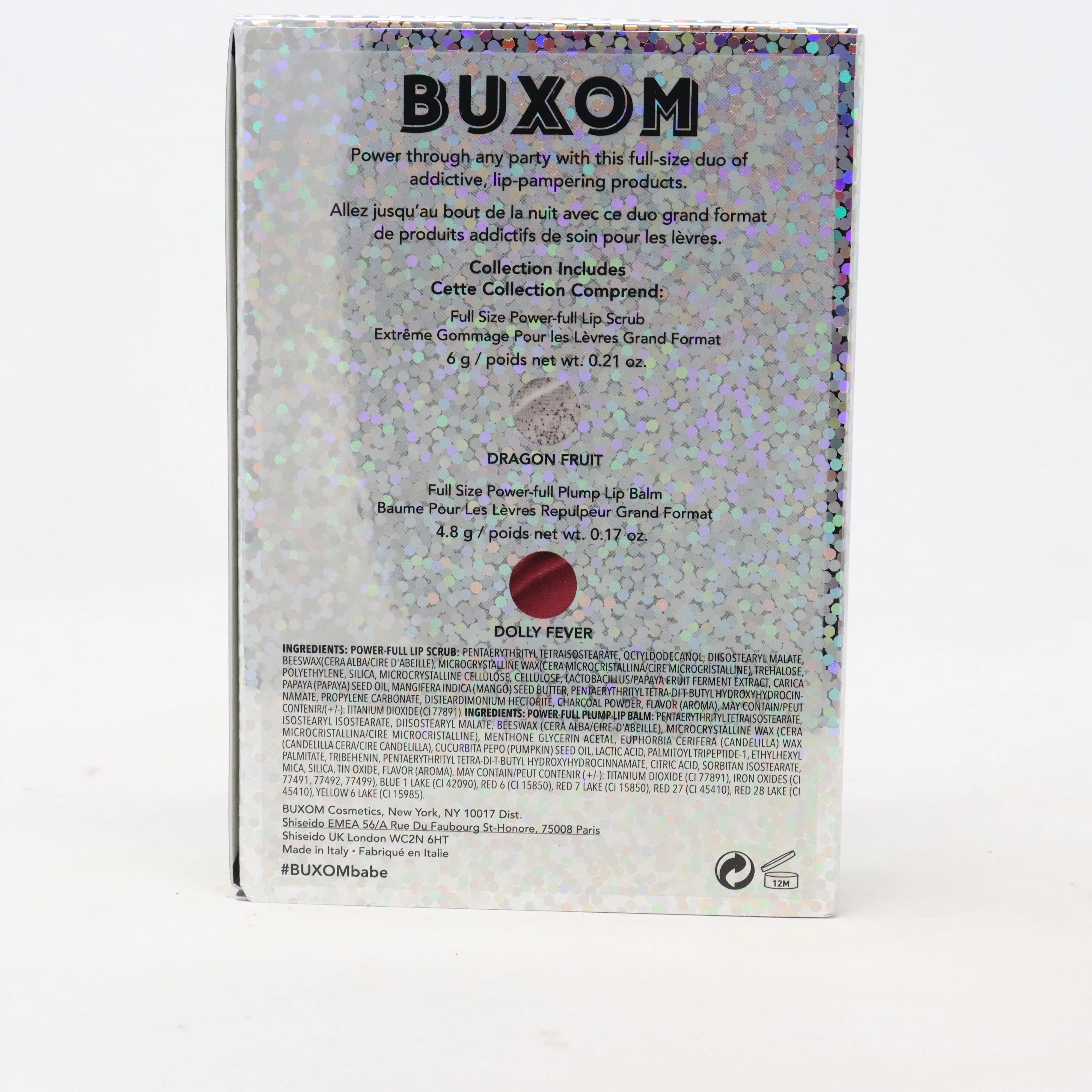 Buxom Power Full Prep & Party Duo Lip Scrub & Balm Kit  / New With Box