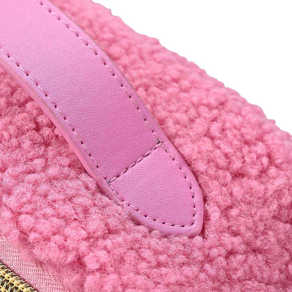 Byootique Pink Teddy Makeup Bag Cute Cosmetic Organizer