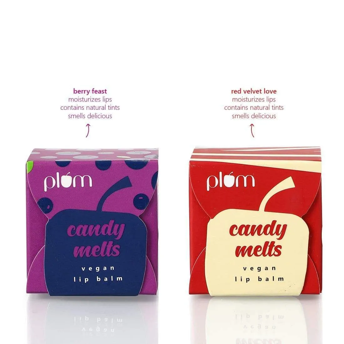 Candy Melts Lip Loves - Pack of 2 Lip Balms | Red Velvet Love   Berry Feast