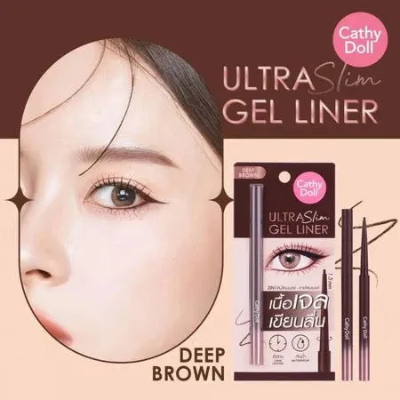 CATHY DOLL ULTRA SLIM GEL LINER 1.5mm 0.07g. Eye 1.5mm Liquid Eyeliner