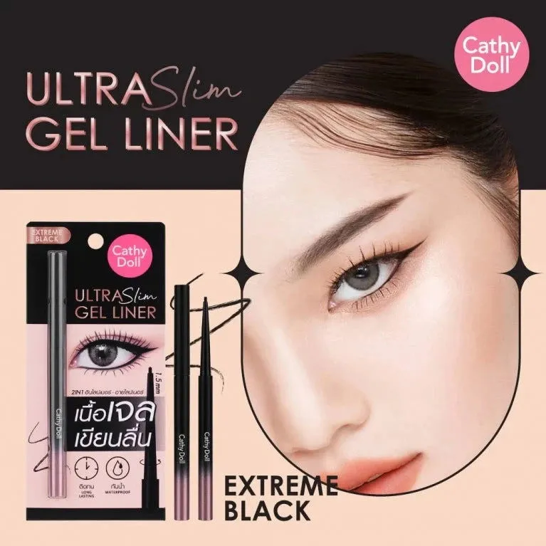 CATHY DOLL ULTRA SLIM GEL LINER 1.5mm 0.07g. Eye 1.5mm Liquid Eyeliner