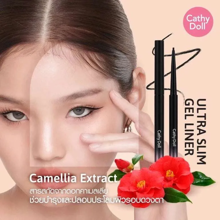 CATHY DOLL ULTRA SLIM GEL LINER 1.5mm 0.07g. Eye 1.5mm Liquid Eyeliner