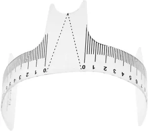 CJESLNA Updated Eyebrow Grooming Stencil Shaper Ruler Measure Tool Makeup Reusable