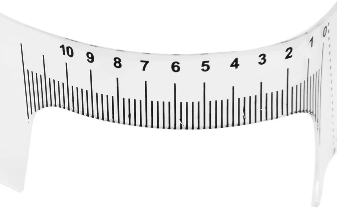 CJESLNA Updated Eyebrow Grooming Stencil Shaper Ruler Measure Tool Makeup Reusable
