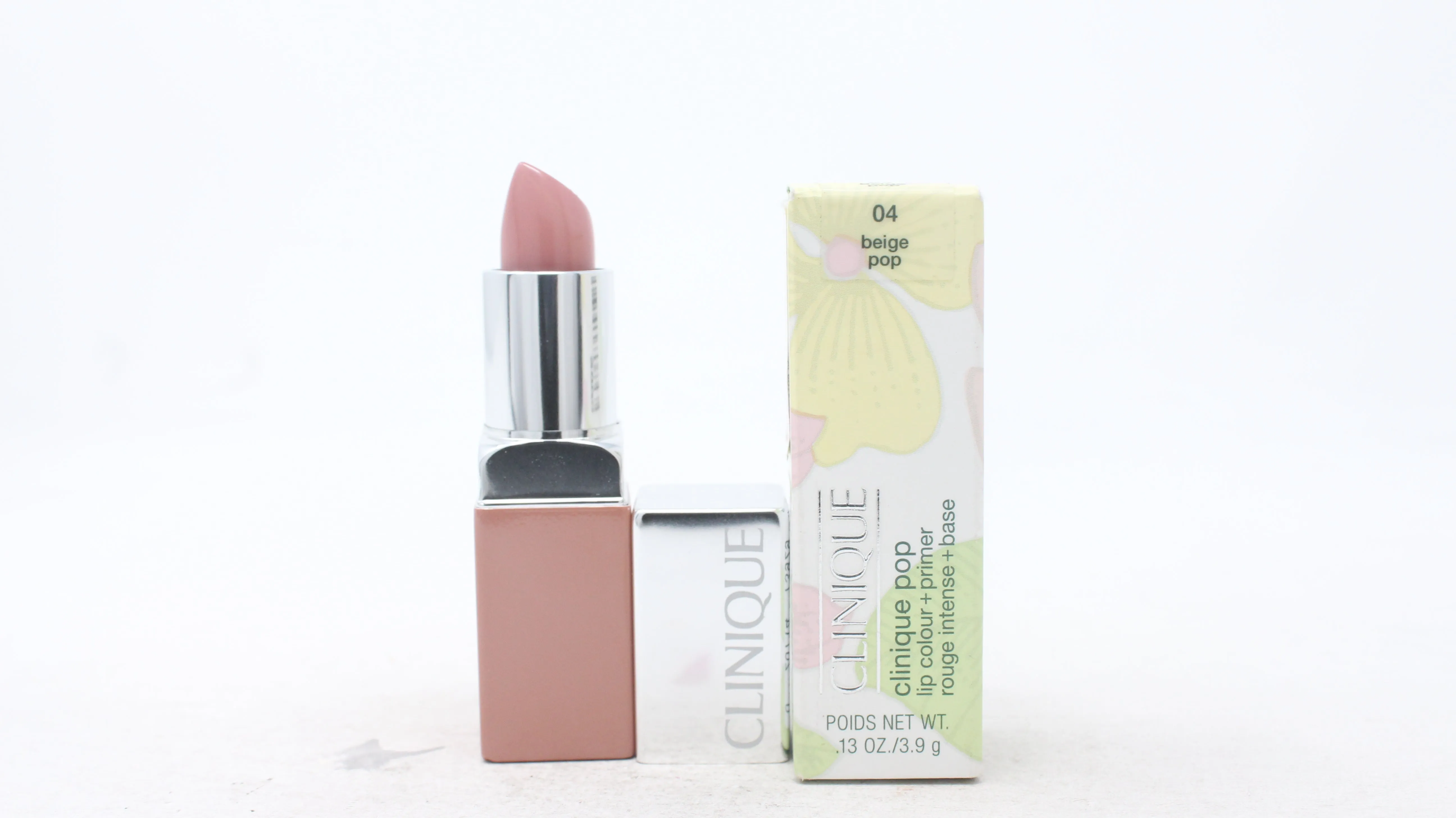 Clinique Pop Lip Colour  Primer Rouge Laque  Base 0.13oz 04 Beige Pop New