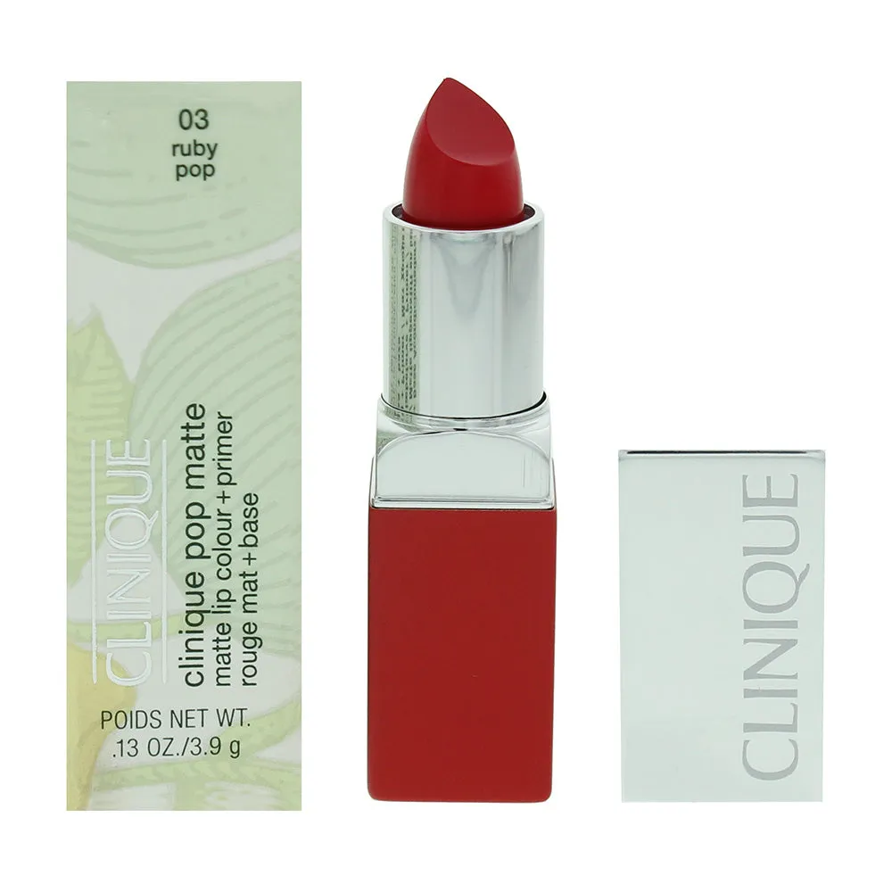 Clinique Pop Matte 03 Ruby Pop Lip Colour   Primer 3.9g
