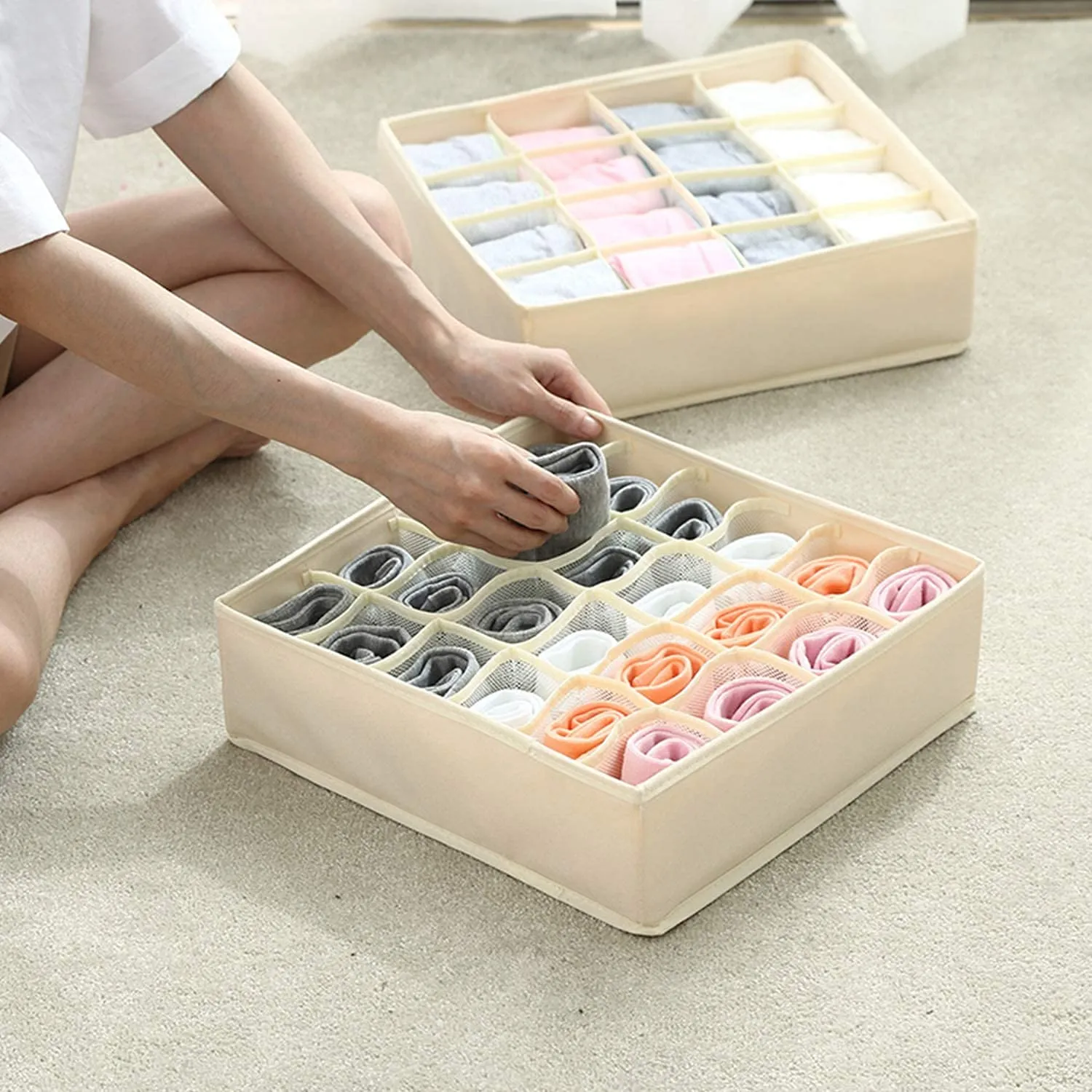 Collapsible Closet Cabinet Organizer (Pack of 2)