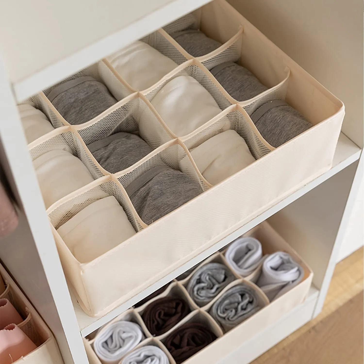 Collapsible Closet Cabinet Organizer (Pack of 2)