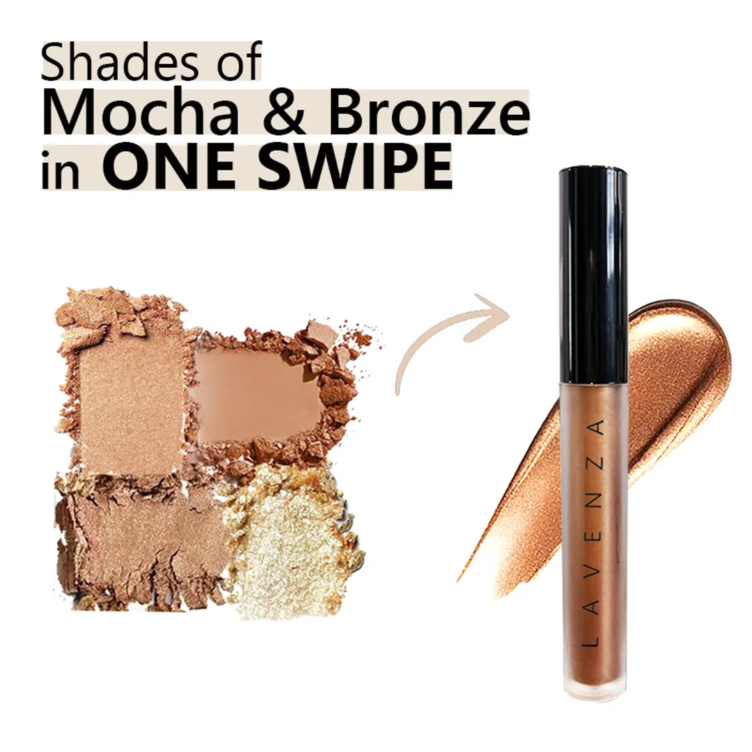 Color Pop (Mocha Bronze ) - Mocha tint   Bronze sheen Multi-Use Liquid Eyeshadow