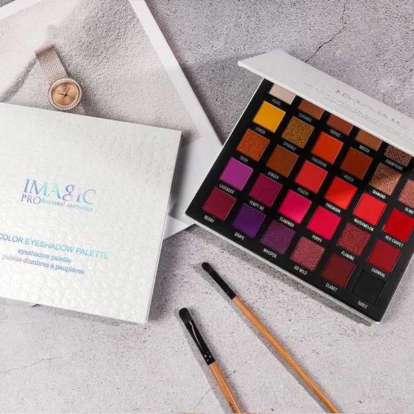 (Combo of 2) Imagic Galaxy Shine 30 Colors Eyeshadow Palette   IMAGIC 8 COLOR CONTOUR & BLUSH PALETTE