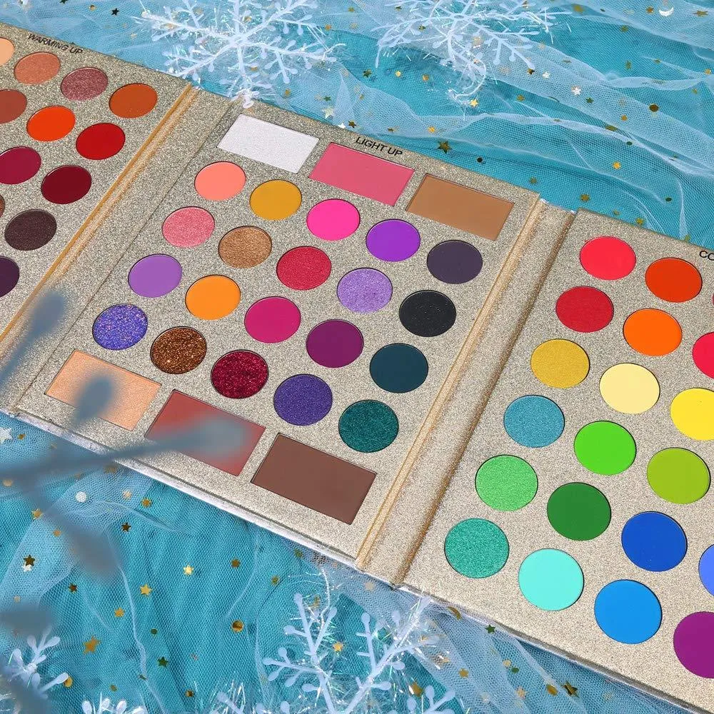 (Combo of 2) UCANBE Pretty All Set Eyeshadow   DeLanci Lip Palette