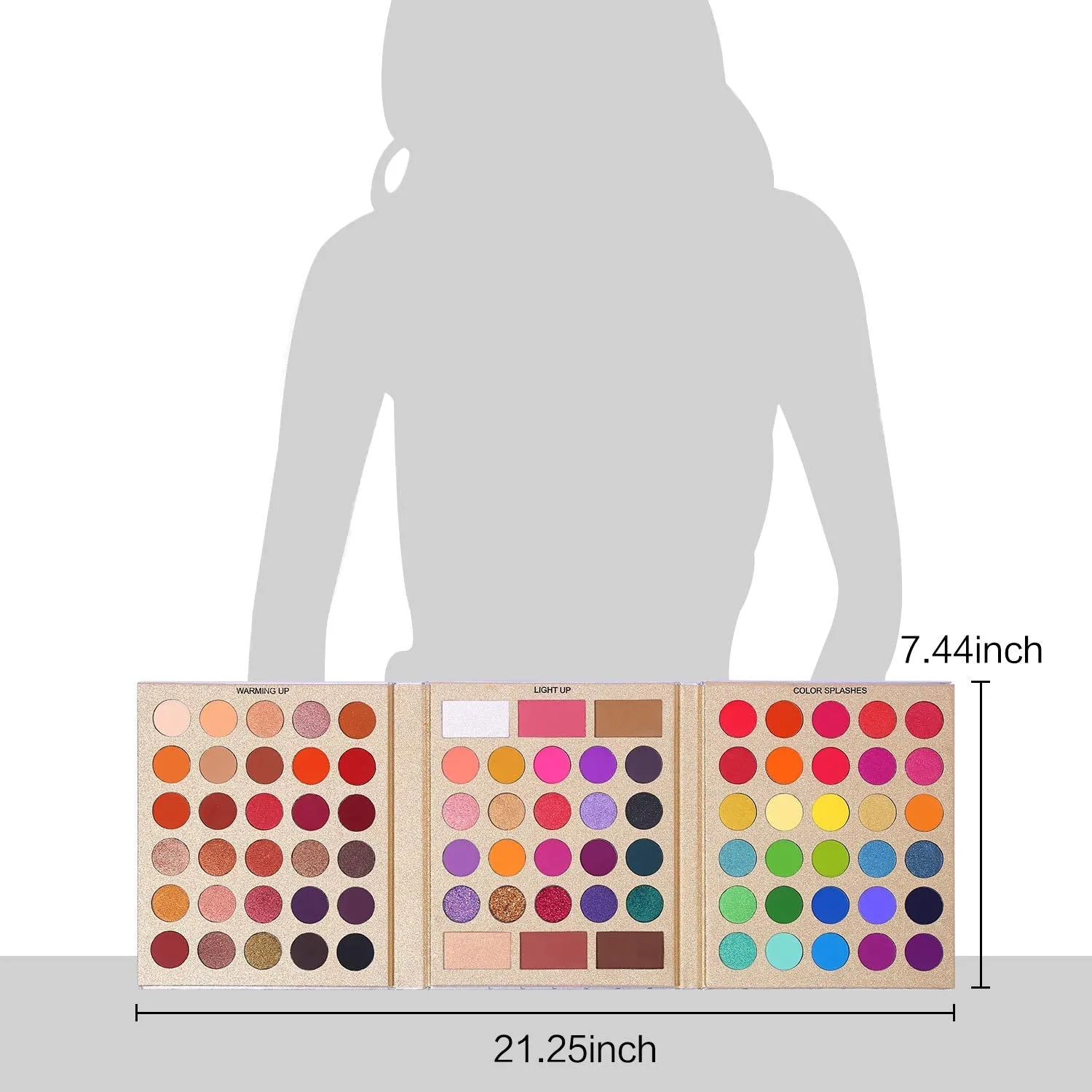 (Combo of 2) UCANBE Pretty All Set Eyeshadow   DeLanci Lip Palette