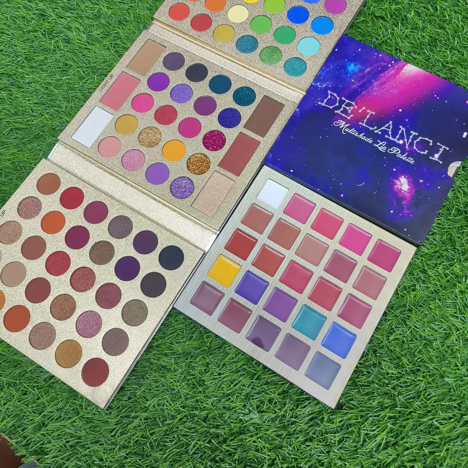 (Combo of 2) UCANBE Pretty All Set Eyeshadow   DeLanci Lip Palette