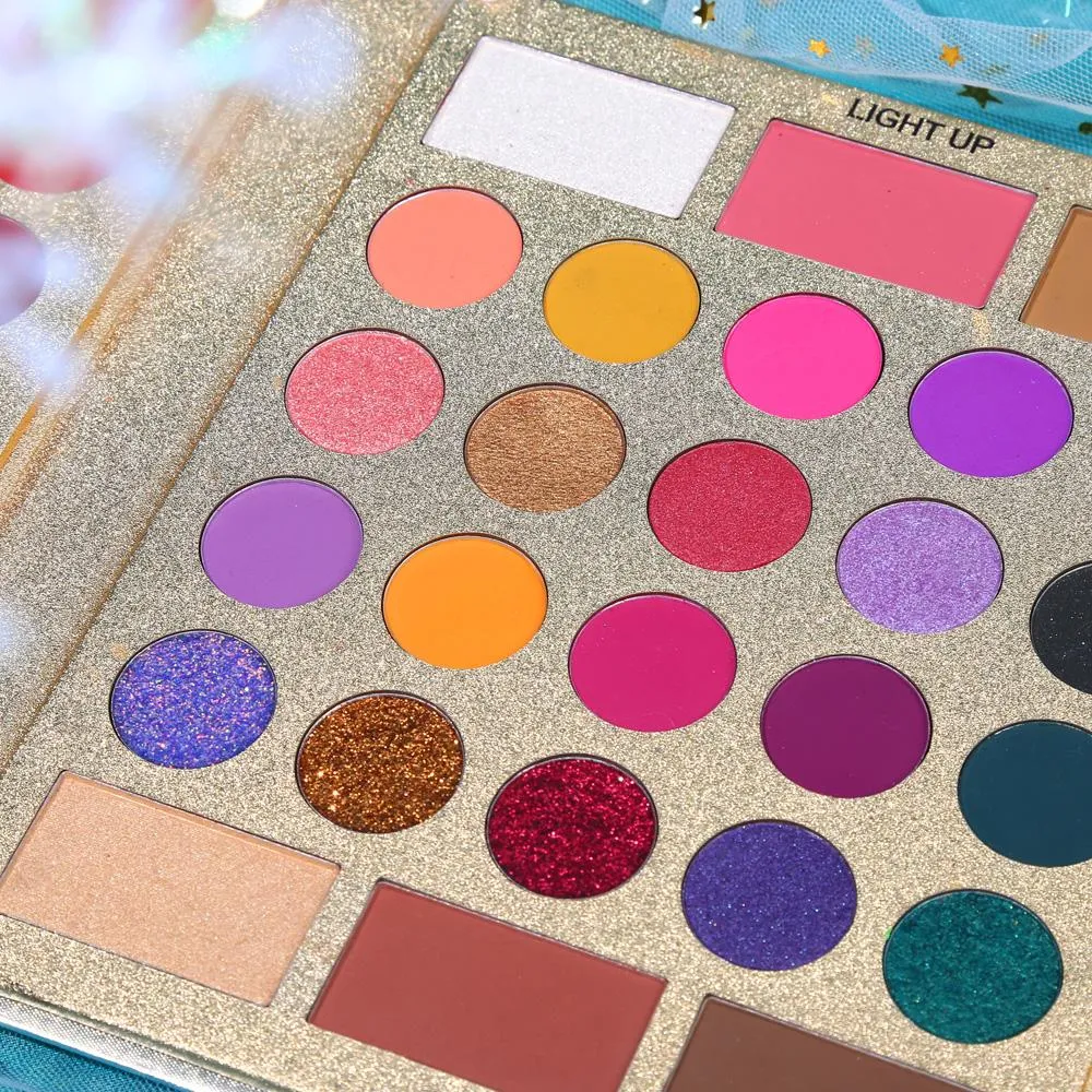 (Combo of 2) UCANBE Pretty All Set Eyeshadow   DeLanci Lip Palette