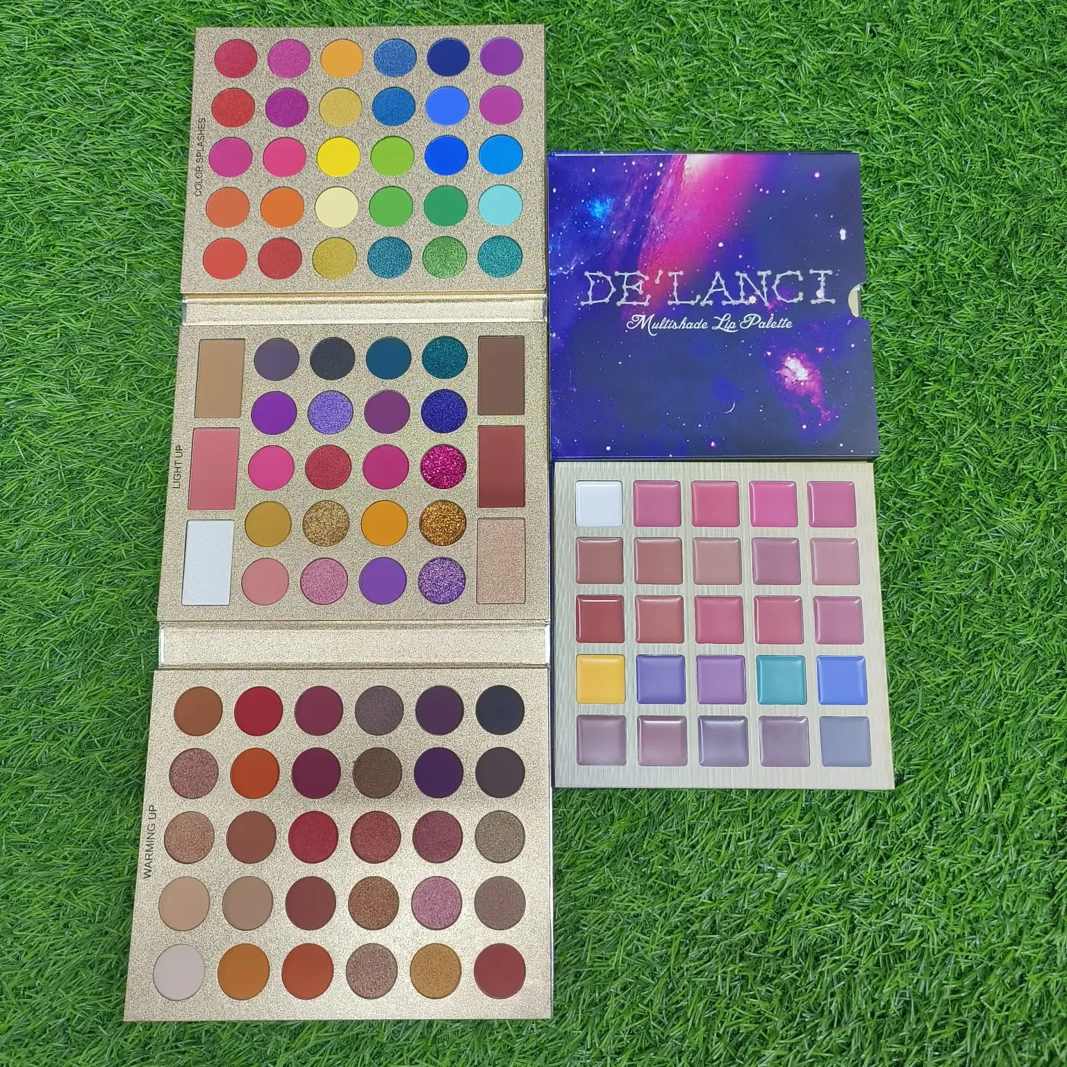 (Combo of 2) UCANBE Pretty All Set Eyeshadow   DeLanci Lip Palette