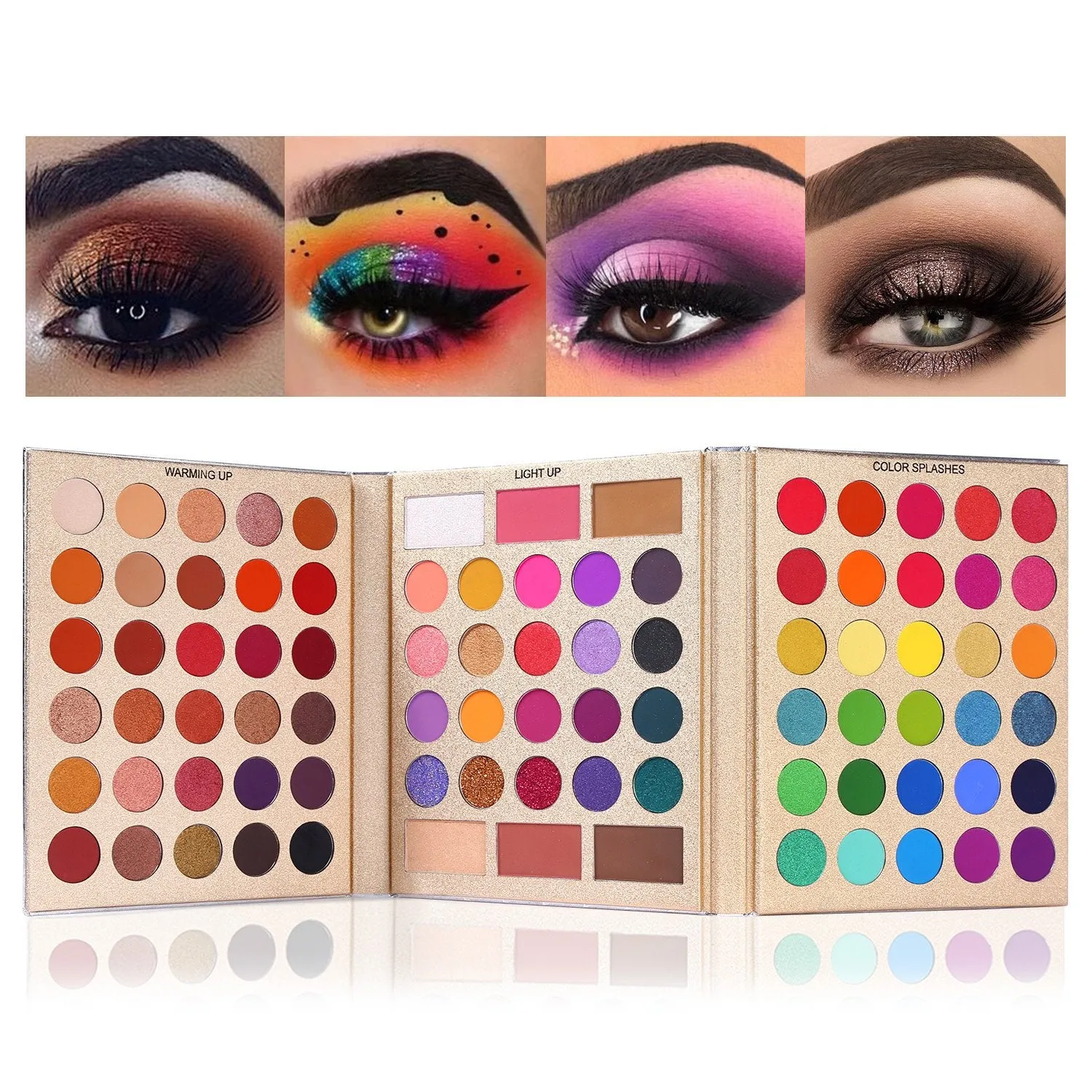 (Combo of 2) UCANBE Pretty All Set Eyeshadow   DeLanci Lip Palette