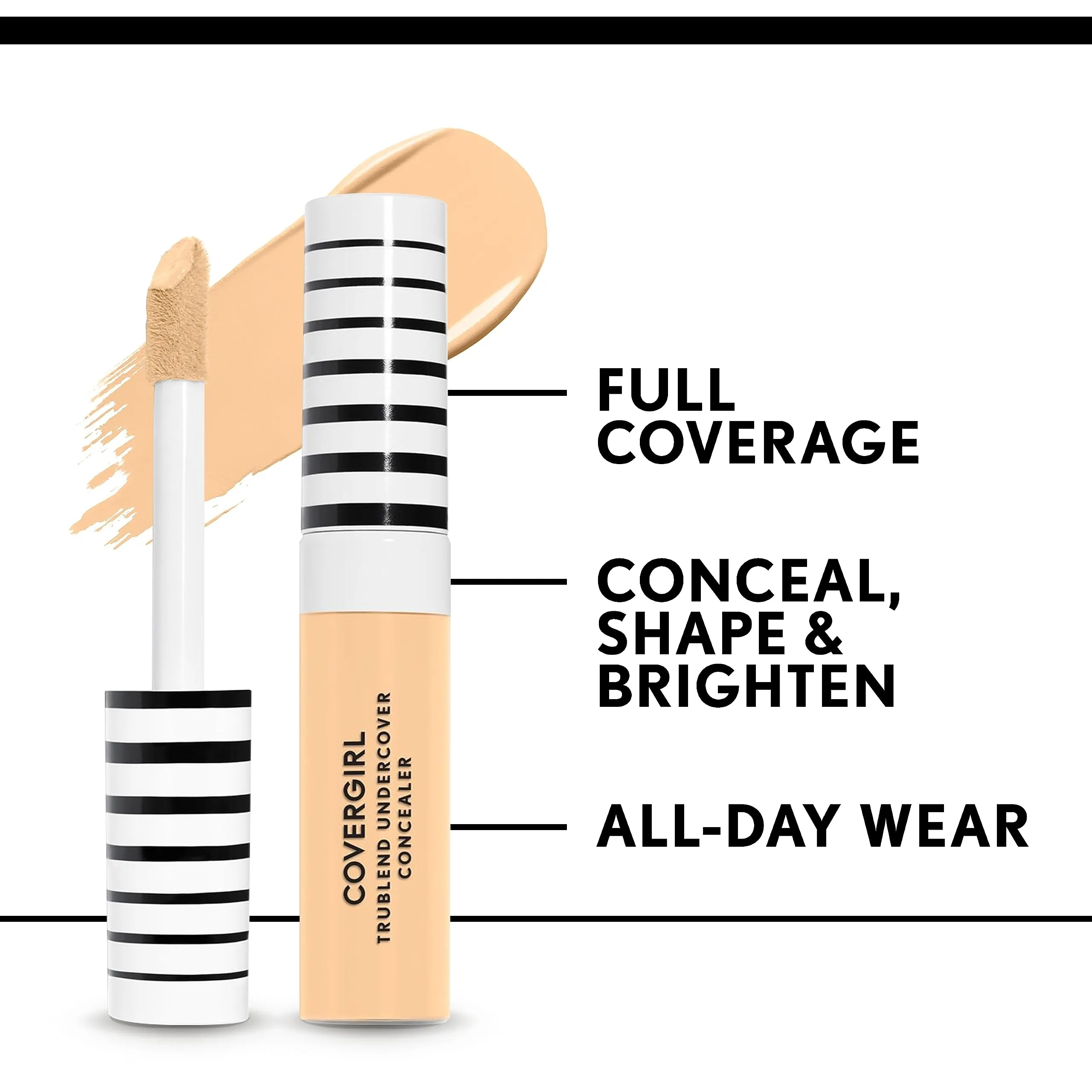 COVERGIRL TruBlend Undercover Concealer, Porcelain, Pack of 1