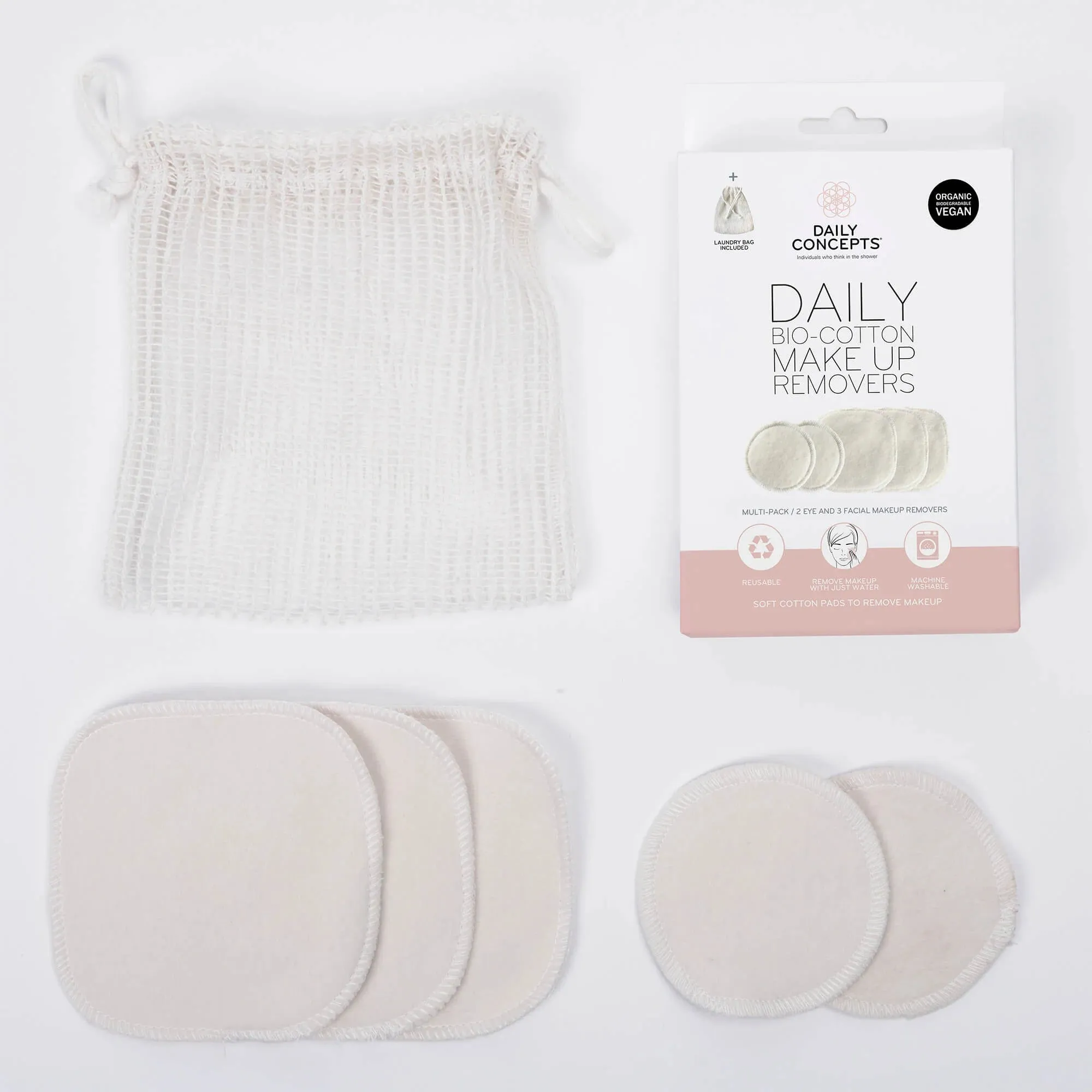 DAILY BIO-COTTON MAKEUP REMOVERS - 6 pcs
