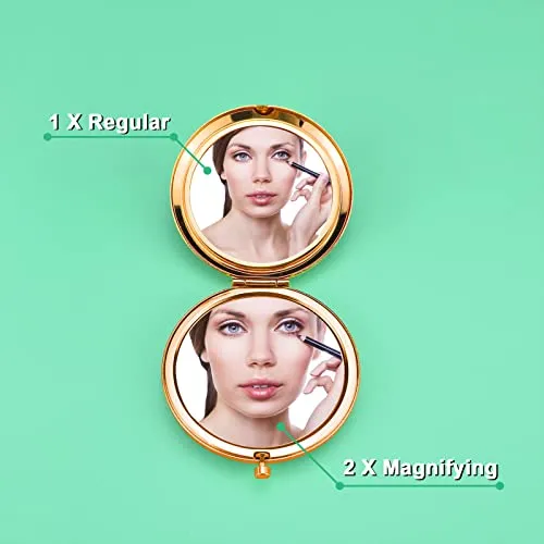Daughter Gifts from Mom Dad Birthday Gifts for Daughter Compact Mirror for Bonus Daughter Graduation Gifts for Her Inspirational Gifts Folding Makeup Mirror Christmas Wedding Gifts