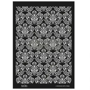 DÉCOR STENCIL KACHA – RENATA – 18″X25.5″ LASER CUT ON 16 MIL MYLAR | Redesign with Prima