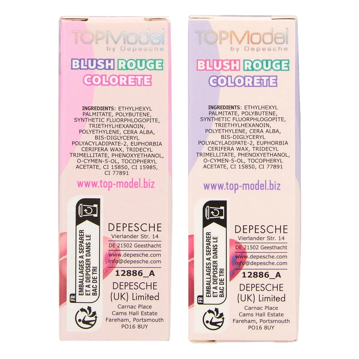 Depesche Topmodel Blush Stick Heart Beauty and Me (1pc)