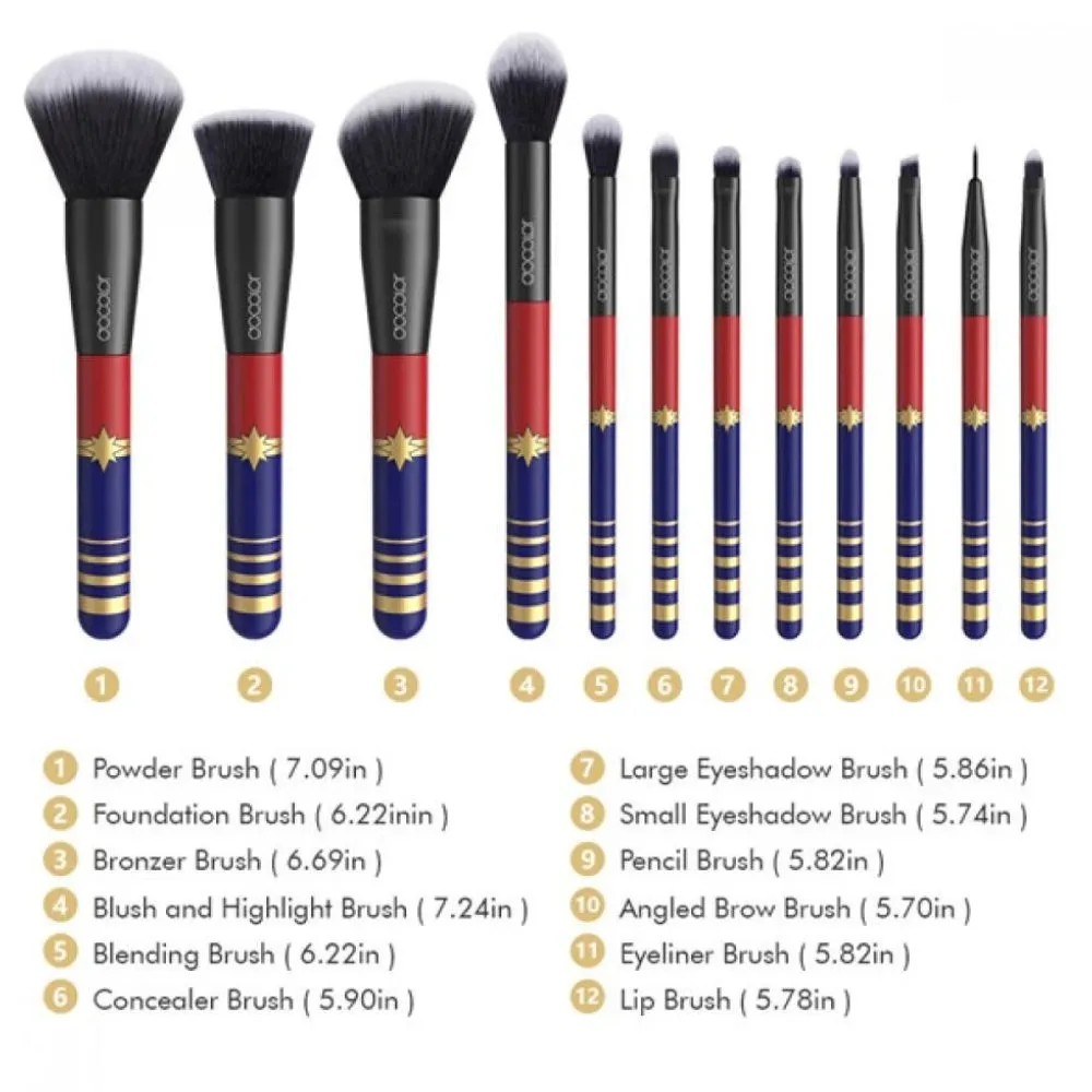 Docolor 12 Pieces starlight goddess brush set 