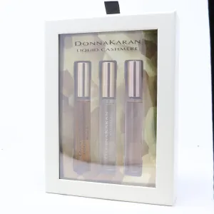 Donna Karan Liquid Cashmere Rollerball Trio  / New With Box