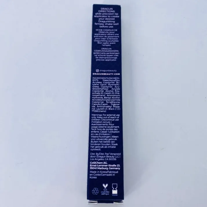DragunBeauty Dragunwing Liquid Eyeliner In Blackout Full size .016oz