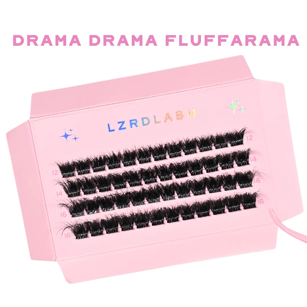 DRAMA DRAMA FLUFFARAMA - Vegan Individual Lash Clusters